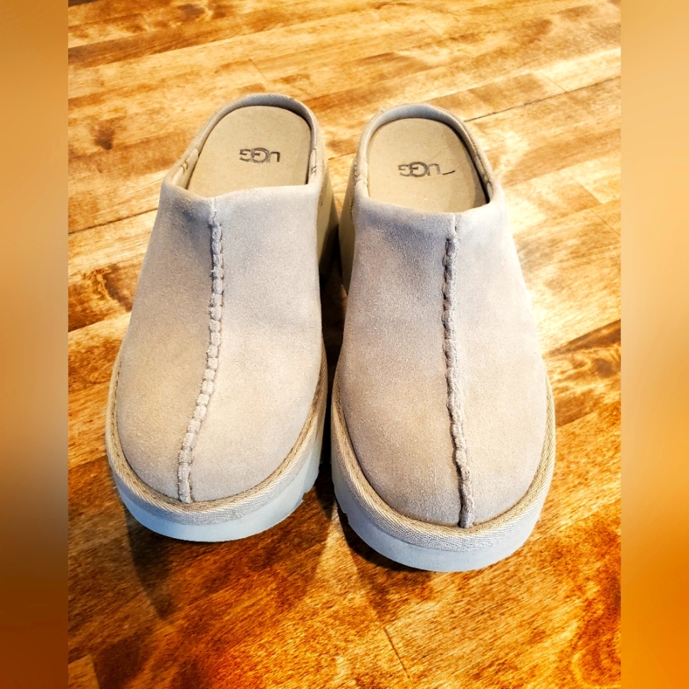 UGG Sand Platform Mules New Heights 7